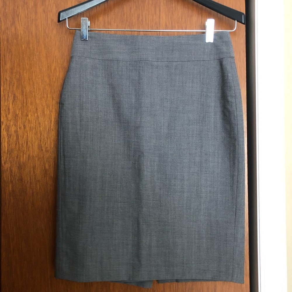 Banana Republic Grey Suit Pencil Skirt